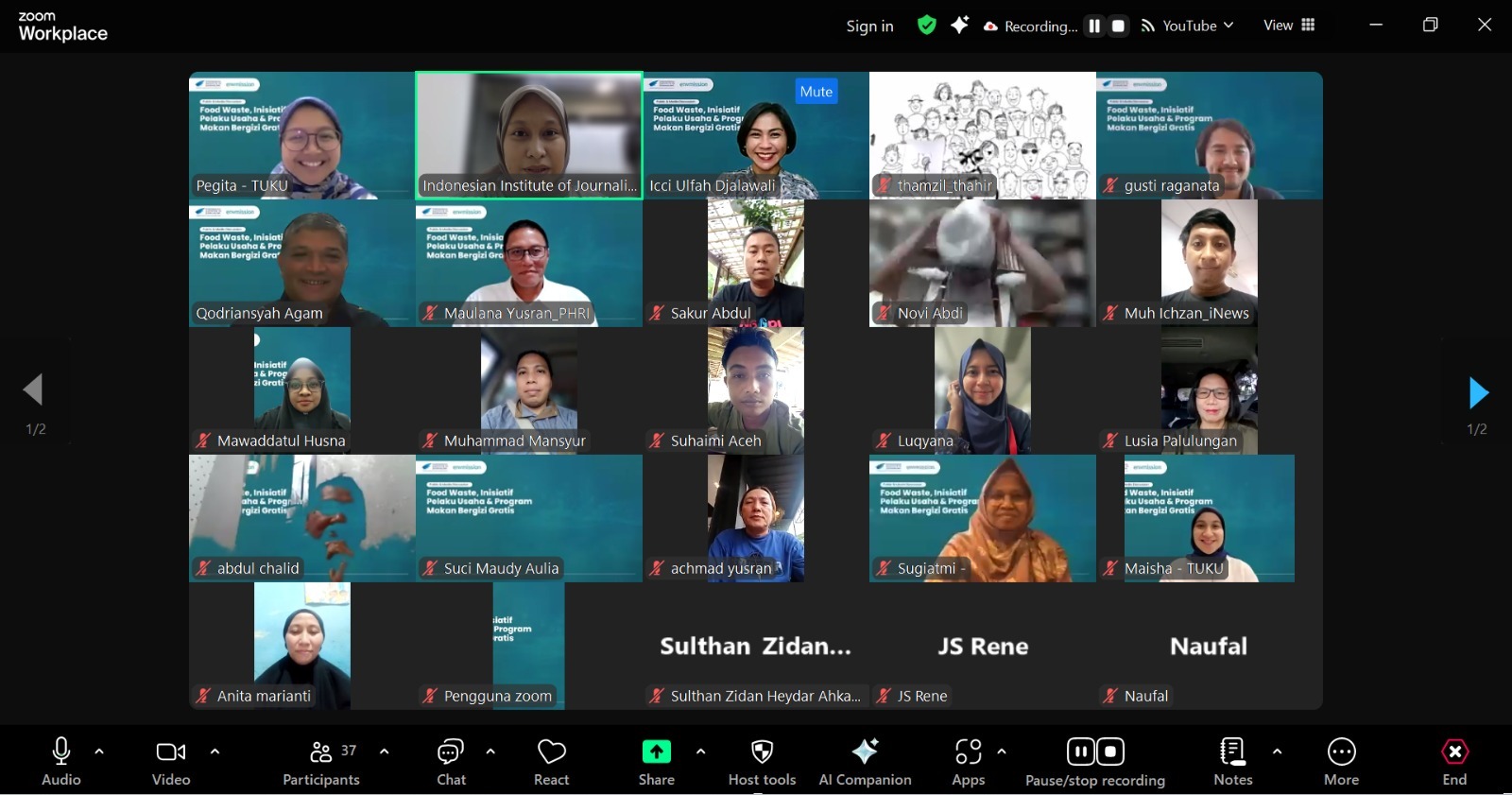 Diskusi Online IIJ dan Envmission